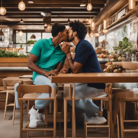 Aoki Simmons Shares a Kiss with Restaurateur Vittorio Assaf