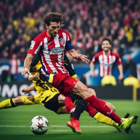 Atletico Madrid edges past Borussia Dortmund to secure advantage heading into quarter-final second leg