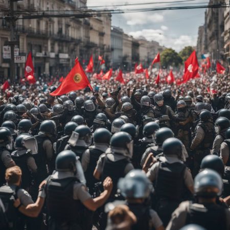 Authorities take action against leftist protests targeting Milei in Argentina