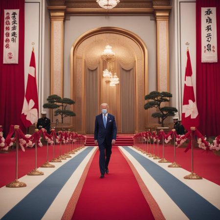 Biden welcomes Japan with a diplomatic and literal red carpet for state visit