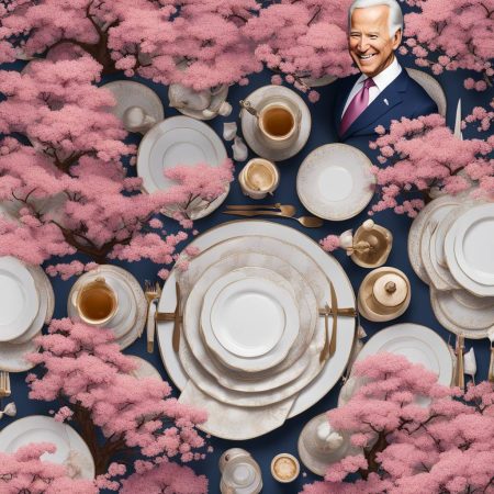 Biden's Japan State Dinner Abundant in Symbolism, Including Cherry Blossoms