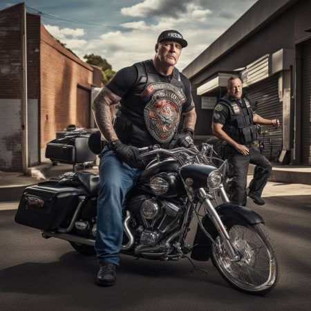 Bikie apprehended for suspected act of cowardly assault