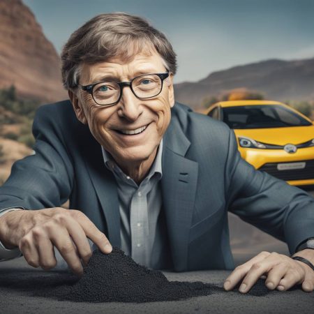 Bill Gates thoroughly enjoys his trip to a hydrogen startup, patching a pothole with carbon-capturing asphalt