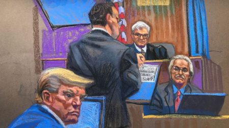 c day 6 trump trial court sketch 1