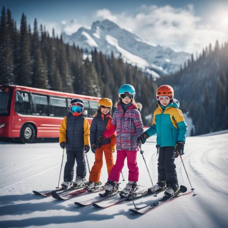 Children on ski trip from U.K. stranded on Alberta mountain highway due to bus fire.