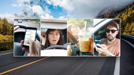 driving distractions split