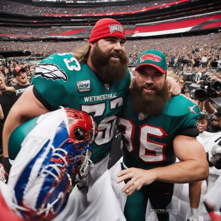 During his unexpected Wrestlemania appearance, Jason Kelce jokingly referred to Taylor Swift's 'brother-in-law'