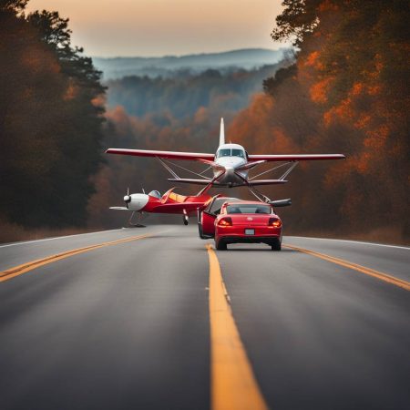 Emergency landing of small plane causes impact with two cars on North Carolina highway