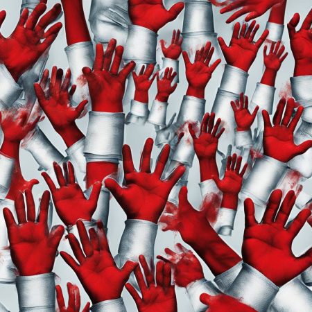 Expert says Anti-Israel protesters' red-painted hands symbolize a desire for bloodshed