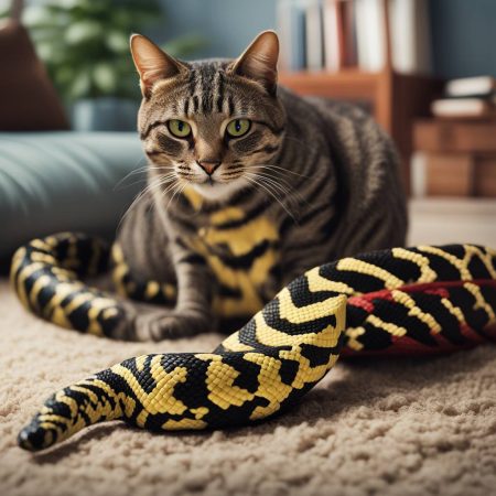 Family Cat Narrowly Escapes Carpet Python Encounter