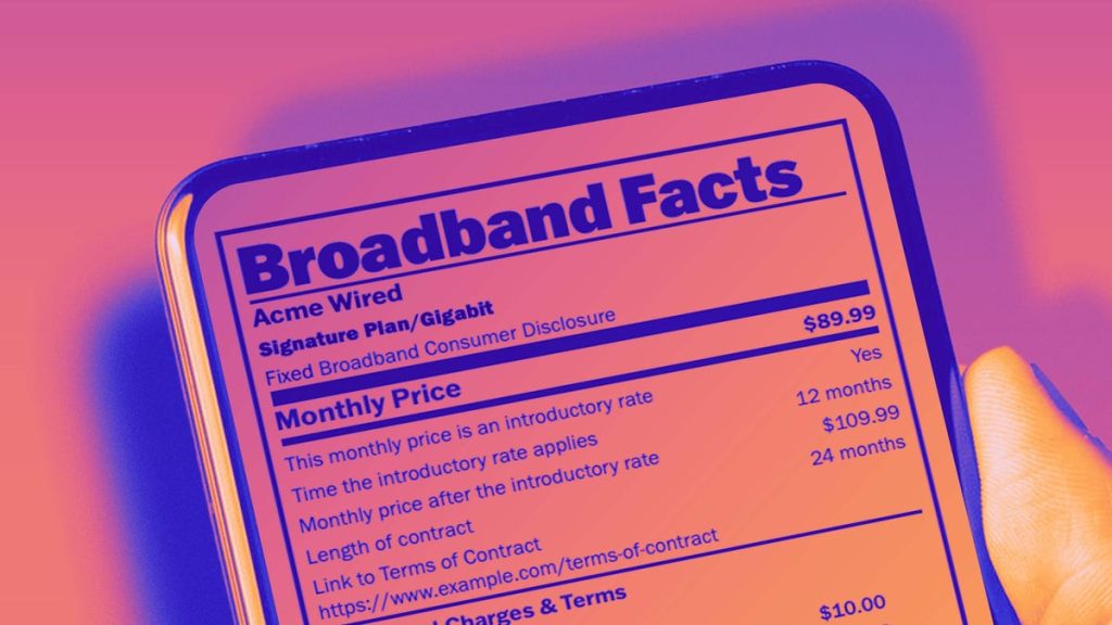 fcc broadband consumer labels