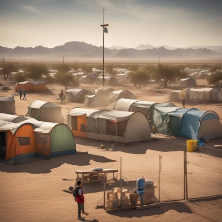 Federal judge declares that migrant children in desert camps must be placed in secure and hygienic facilities.