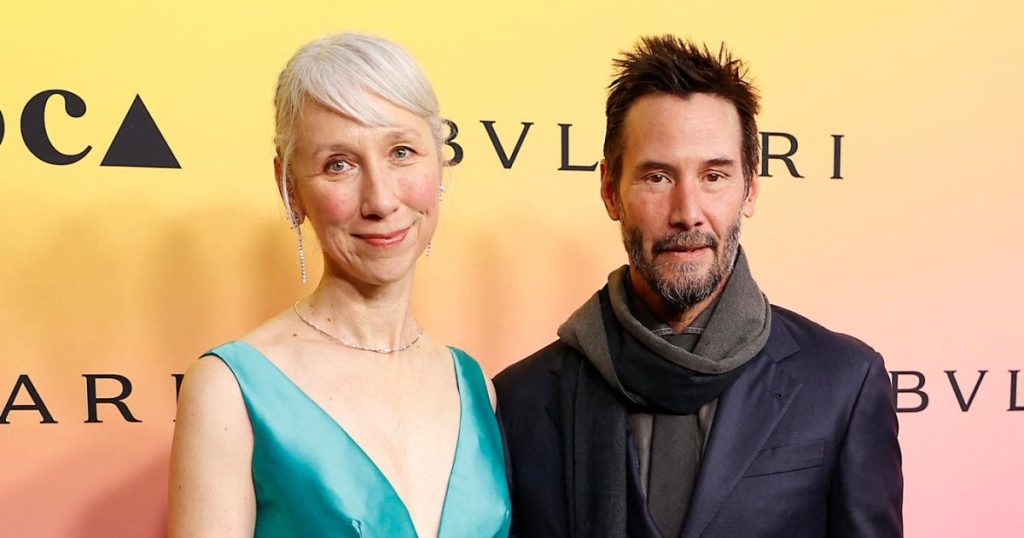 fetaure Keanu Reeves and Girlfriend Alexandra Grant Make Rare Red Carpet Appearance for at 2024 MOCA Gala