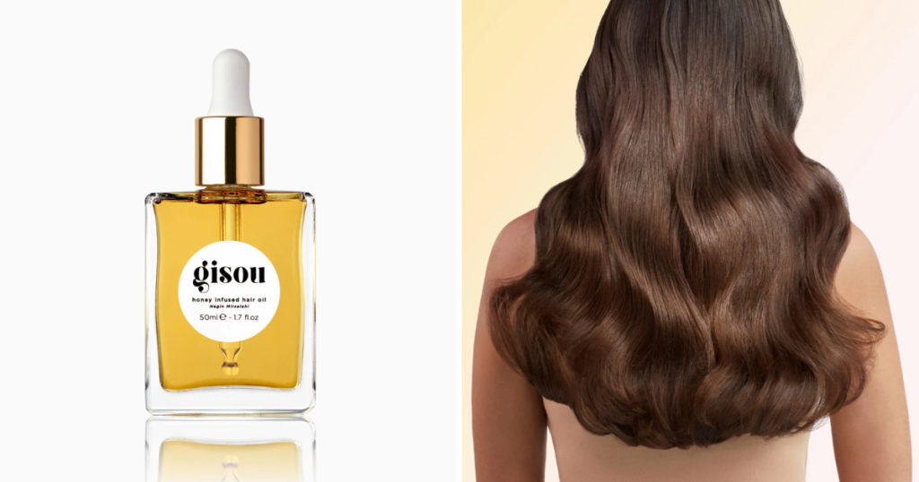 gisou honey infused hair oil