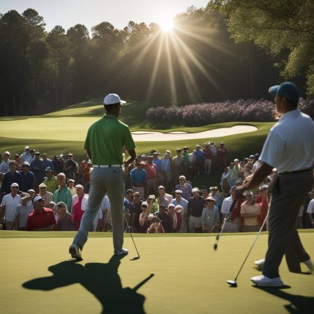 Golfers and fans captivated as solar eclipse shadows the Masters