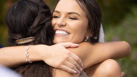 iStock 1431986837 bride hugs friend