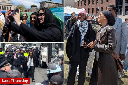 ilhan omar columbia israel palestine protests comp 2