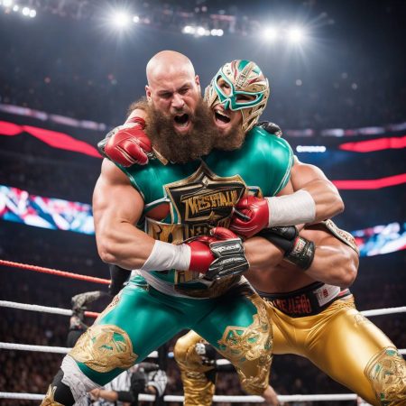 Jason Kelce and Lane Johnson unexpectedly assist Rey Mysterio in securing WrestleMania 40 victory