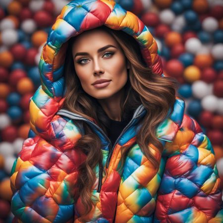 Kylie Kelce compliments Kristin Juszczyk on her exceptional Custom March Madness Puffer Jacket