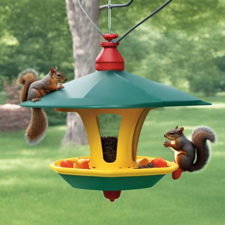 Man's innovative use of children's toy to prevent squirrels from accessing bird feeder gains popularity