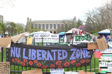 northwestern university pro palestinian protest encampment agreement gaza