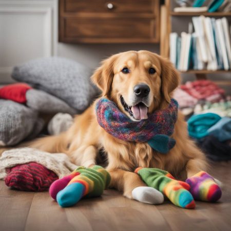 Pet of the Week Award goes to Golden Retriever with a Passion for Sock Hunting