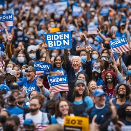 Progressive activists celebrate as thousands of Democrats cast protest votes against Biden