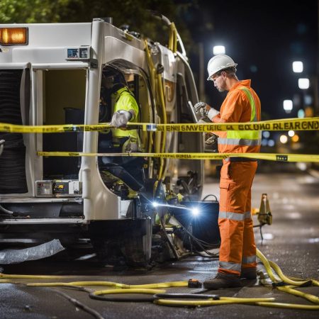 Repair work performed by crews extends into night to address week-long NBN outages in Brisbane