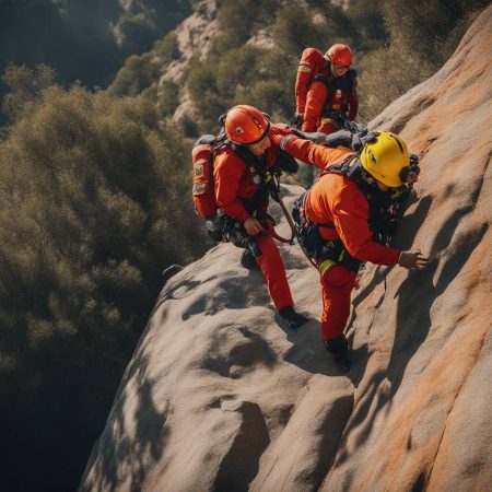 Rescue Crew Saves Man Clinging to Cliff in California Captured on Video