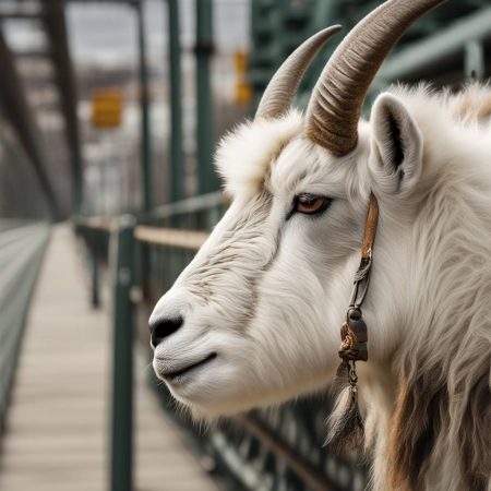 Rescued: Mountain Goat Found Hanging from Kansas City Bridge, Believed to be Stolen Pet