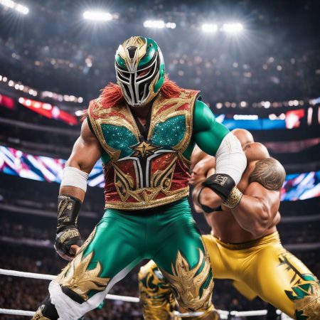 Rey Mysterio and Andrade Win with Help from Eagles Legends Jason Kelce and Lane Johnson at WrestleMania 40