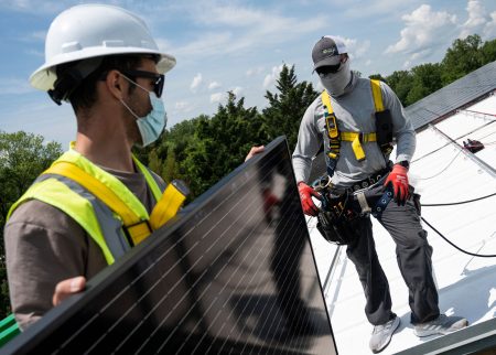 solar rooftop installation virginia church