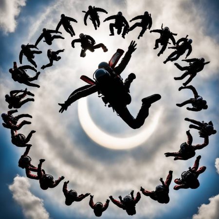 Special Event: Skydivers Take the Plunge During Totality to Soar and Enjoy the April 8 Solar Eclipse