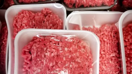 stock photos show packs ground beef