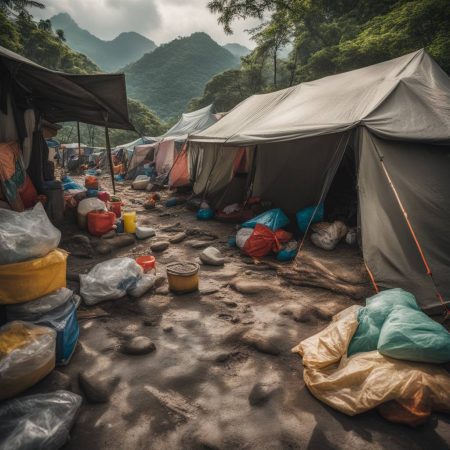 Tent-sheltered Families Await Rescuers in Taiwan Earthquake Aftermath