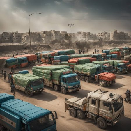 The Largest Aid Truck Convoy Arrives in Gaza Since the Beginning of the War