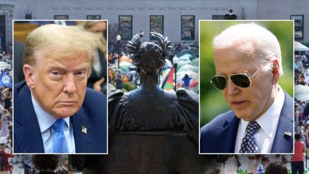 trump biden college protest split