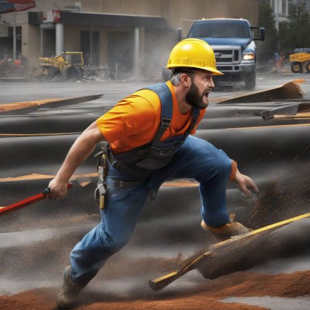 Video shows Oregon man narrowly escaping hit from runaway construction saw blade