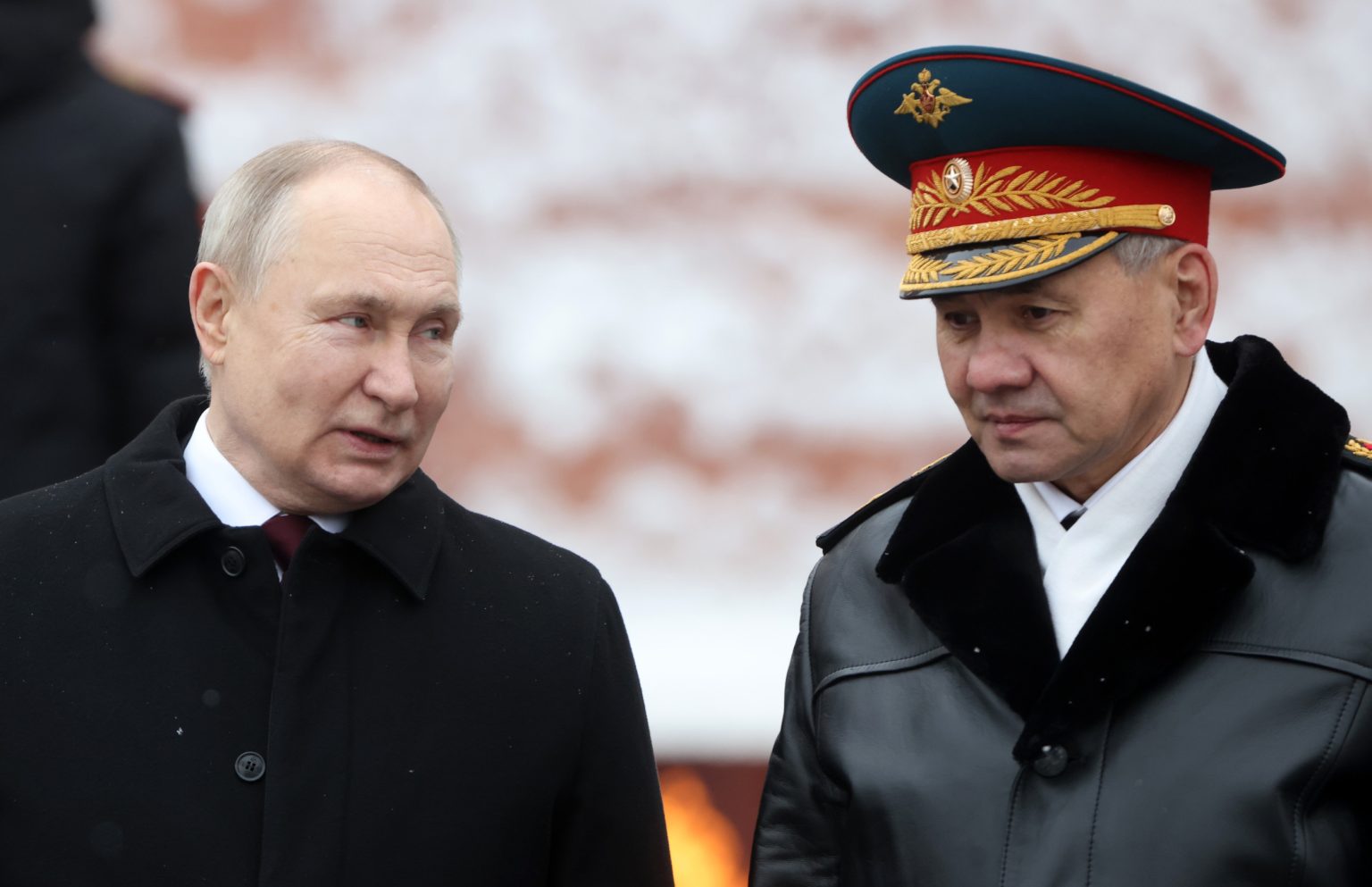 vladimir putin speaks sergei shoigu