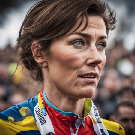 Witness the touching moment when Georgi from Britain realizes she has placed on the podium at the Paris-Roubaix Femmes race.