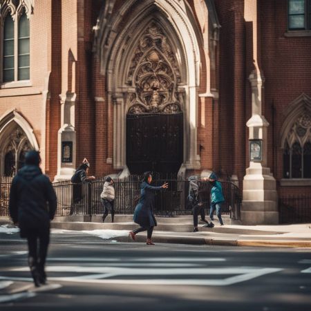 Woman assaulted and robbed outside New York City church captured on surveillance video