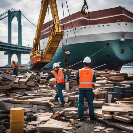 Workers have started removing containers from the vessel that collapsed near Baltimore's Key Bridge.