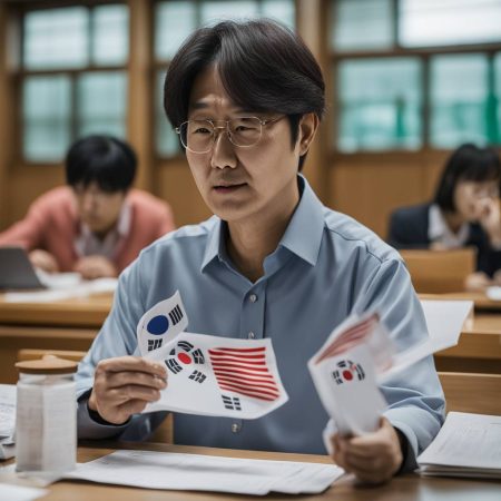 Yoon of South Korea participates in early voting for upcoming parliamentary elections