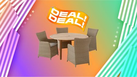 3longstock outdoor teak 5 piece dining set md