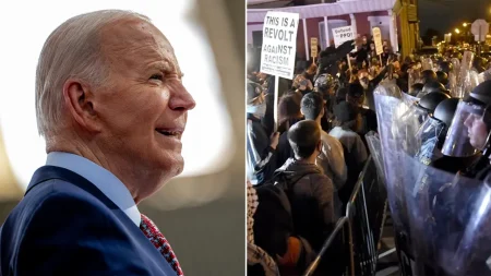 Biden Floyd Protest Split