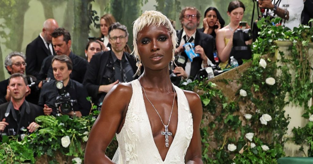 Feature Jodie Turner Smith Debuts Striking New Blonde Look at 2024 Met Gala