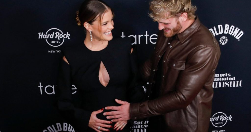 Logan Paul Nina Agdal Baby Bump Debut