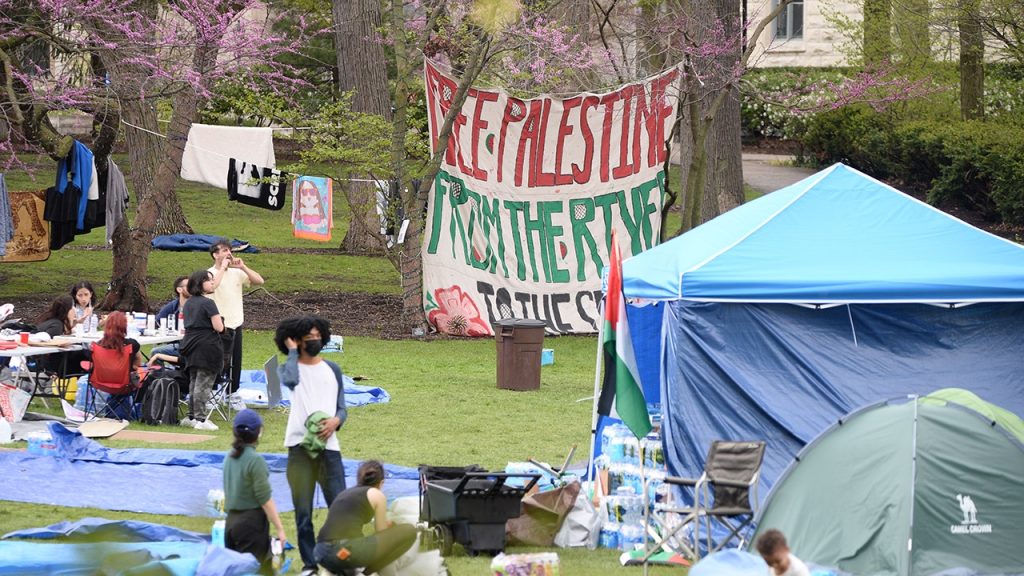 NORTHWESTERN PALESTINIAN PROTEST