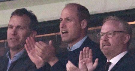 Prince William Cheers on Aston Villa Soccer Team During Solo Public Outing