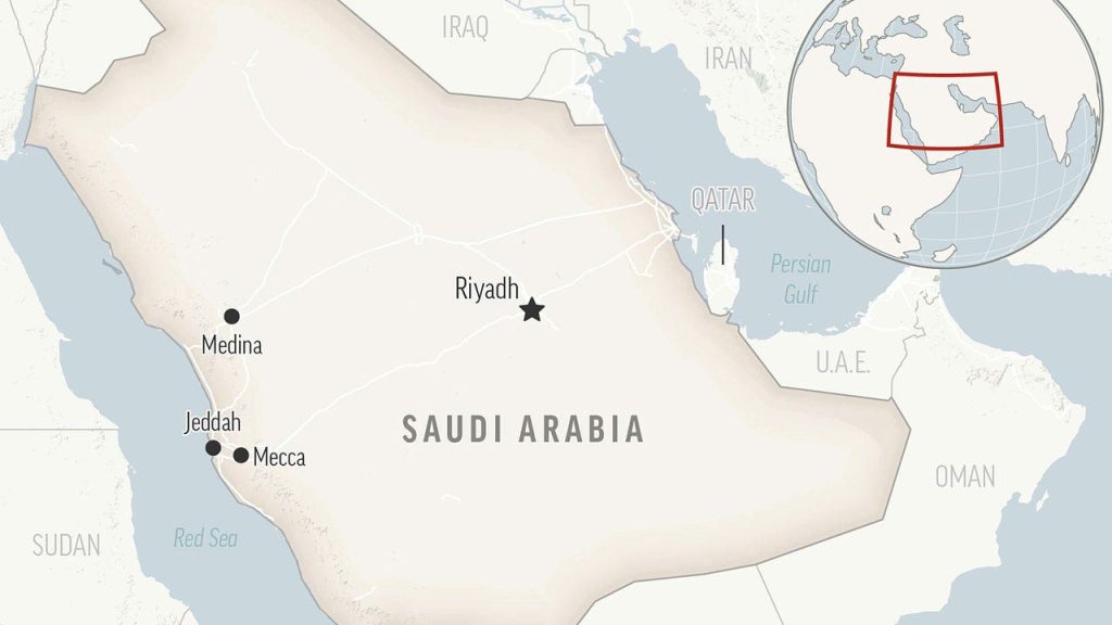 Saudi Arabia Locator Map